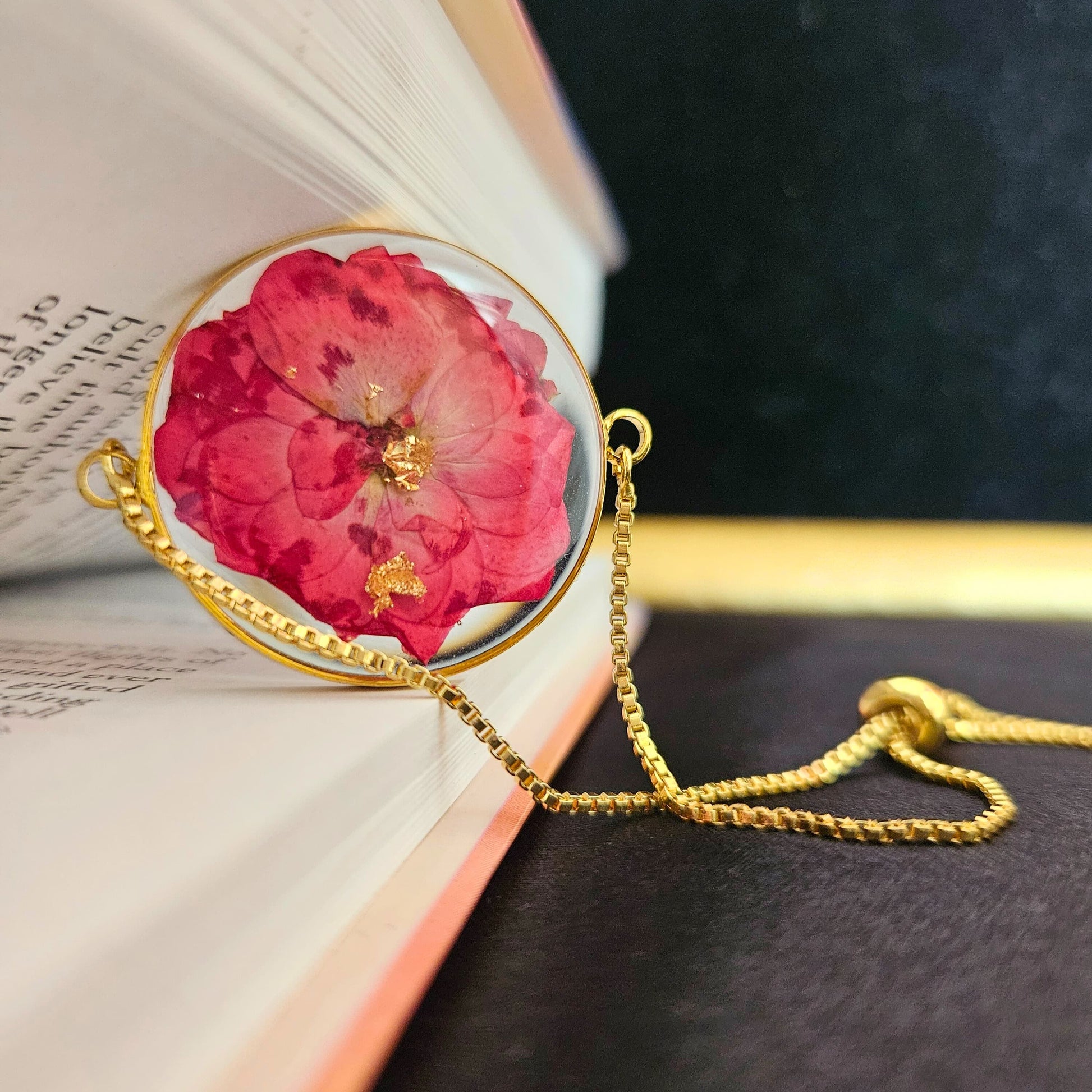 Rose Bracelet | Real Flower Jewellery | Real Rose Bracelet | Elnorah Jewellery