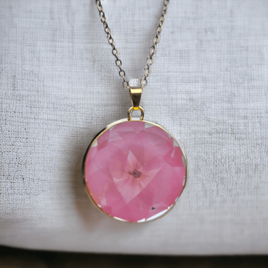 Pink Necklace | Real Flower Jewellery | Elnorah | Necklace for women