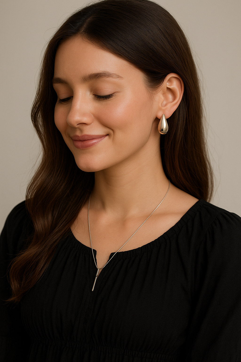 Celestial Curve Earrings | Waterproof Earrings for Women | Elnorah Jewellery