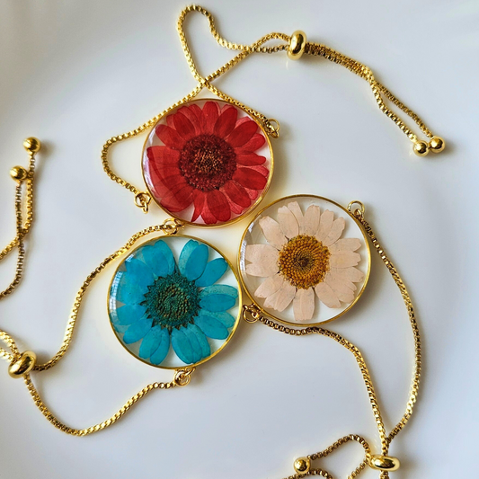 Daisy Bracelet Collection | Real Flower Jewellery