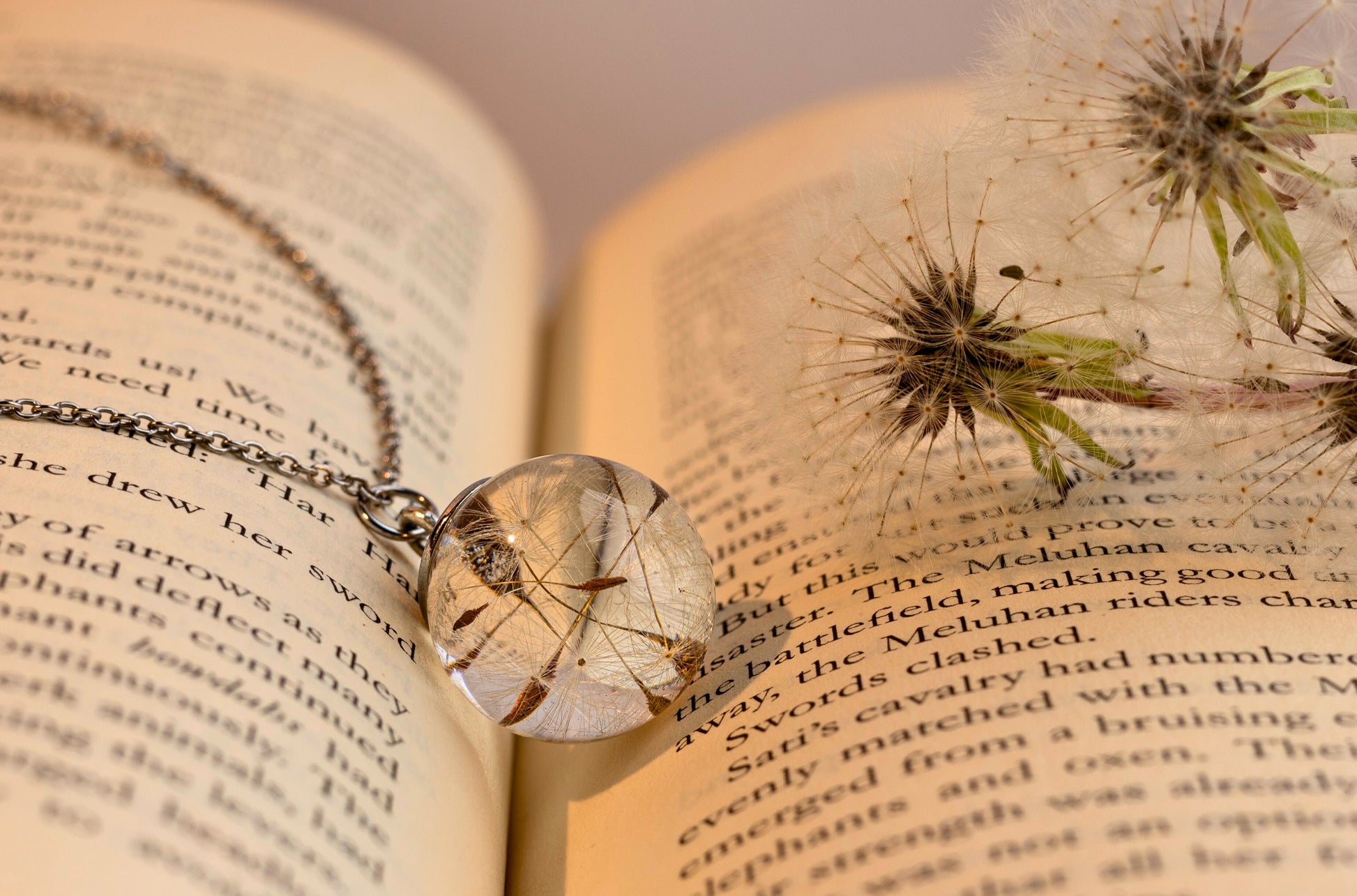 Dandelion Pendant | Real Flower Jewellery | Dandelion