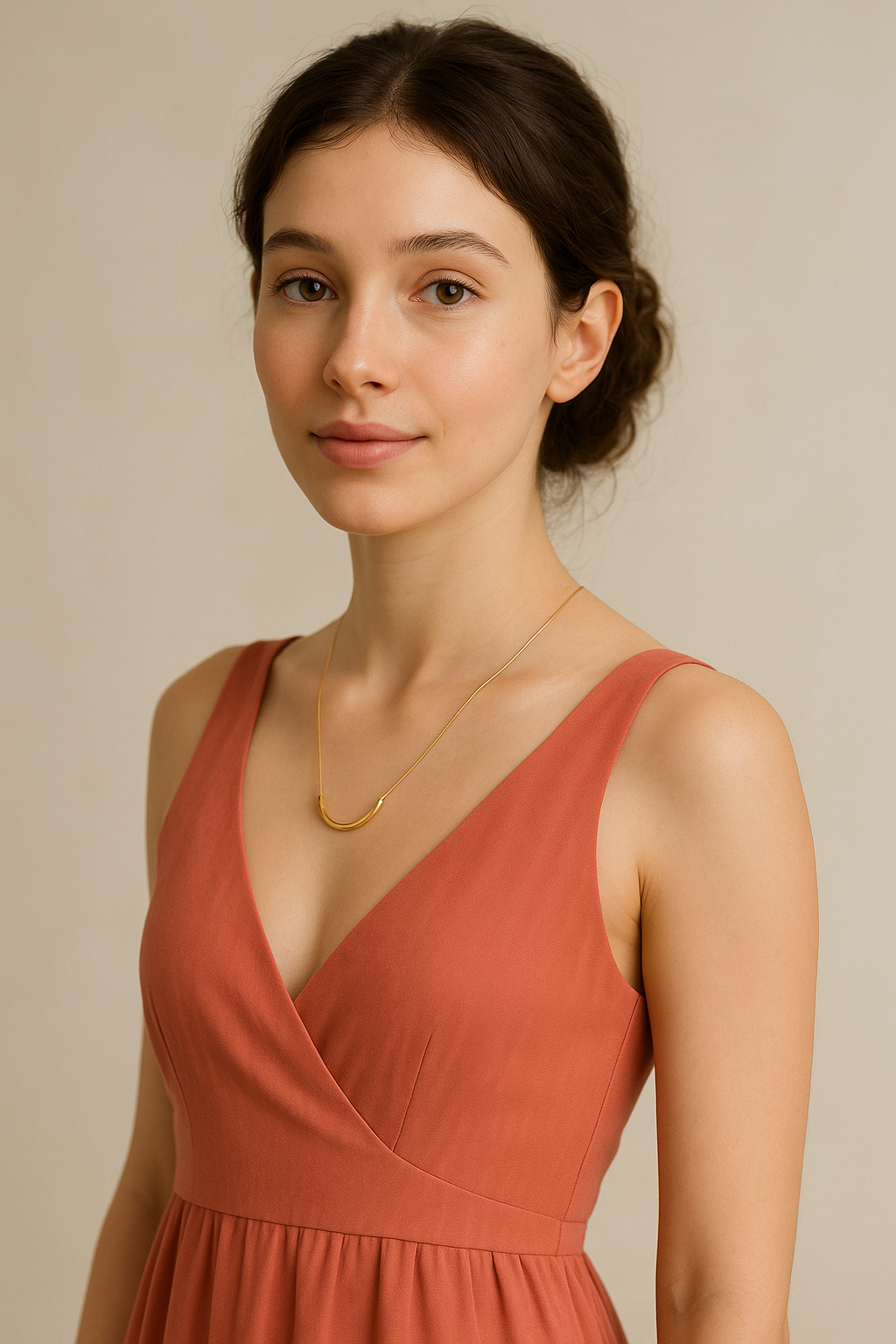 Eternal Curve Pendant | Waterproof stainless steel necklace for women