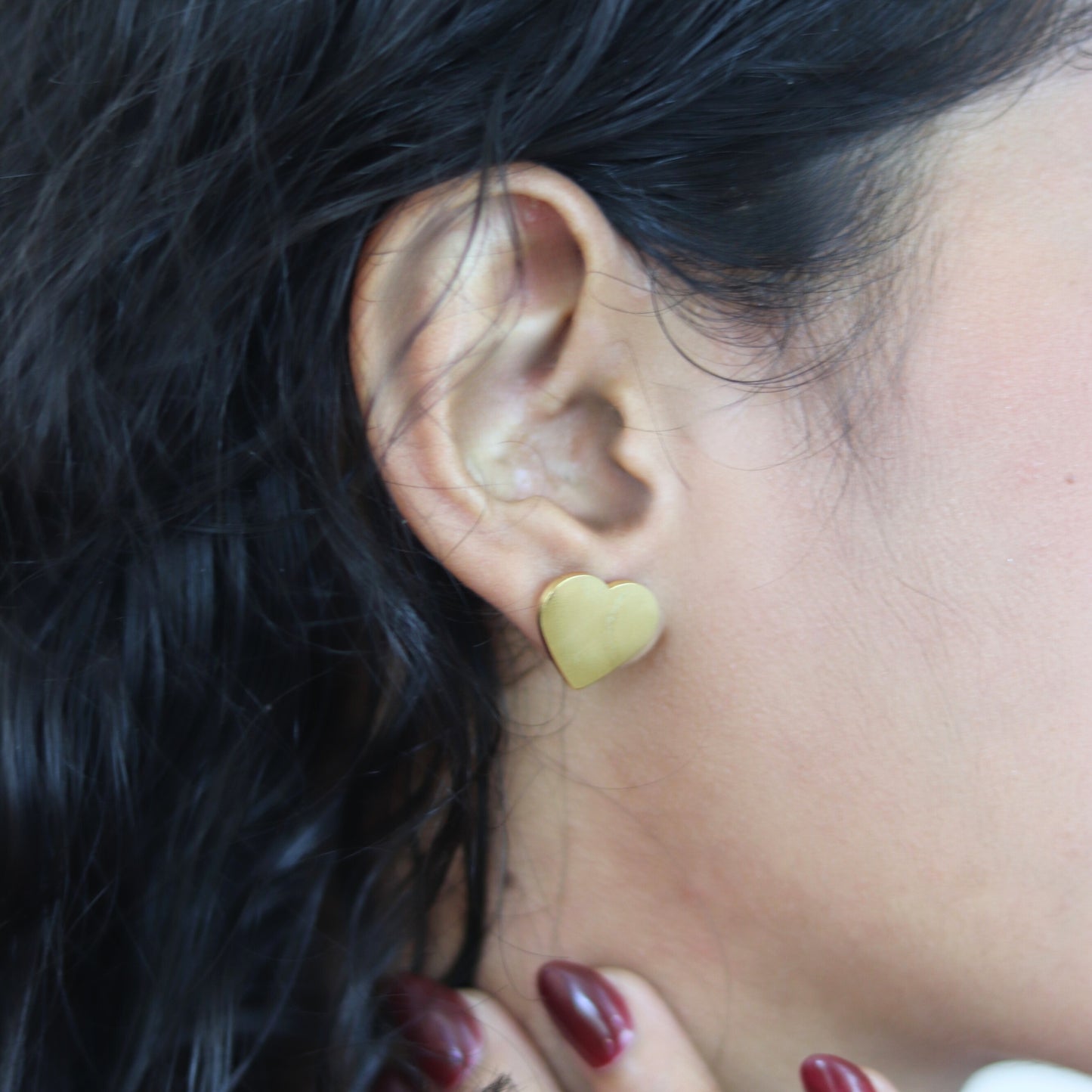 Everlasting Love Studs | Heart earrings waterproof for women | Studs for Women