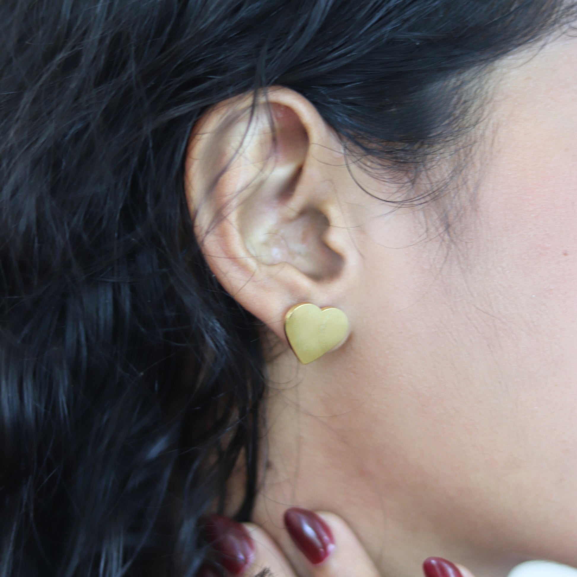 Everlasting Love Studs | Heart earrings waterproof for women | Studs for Women