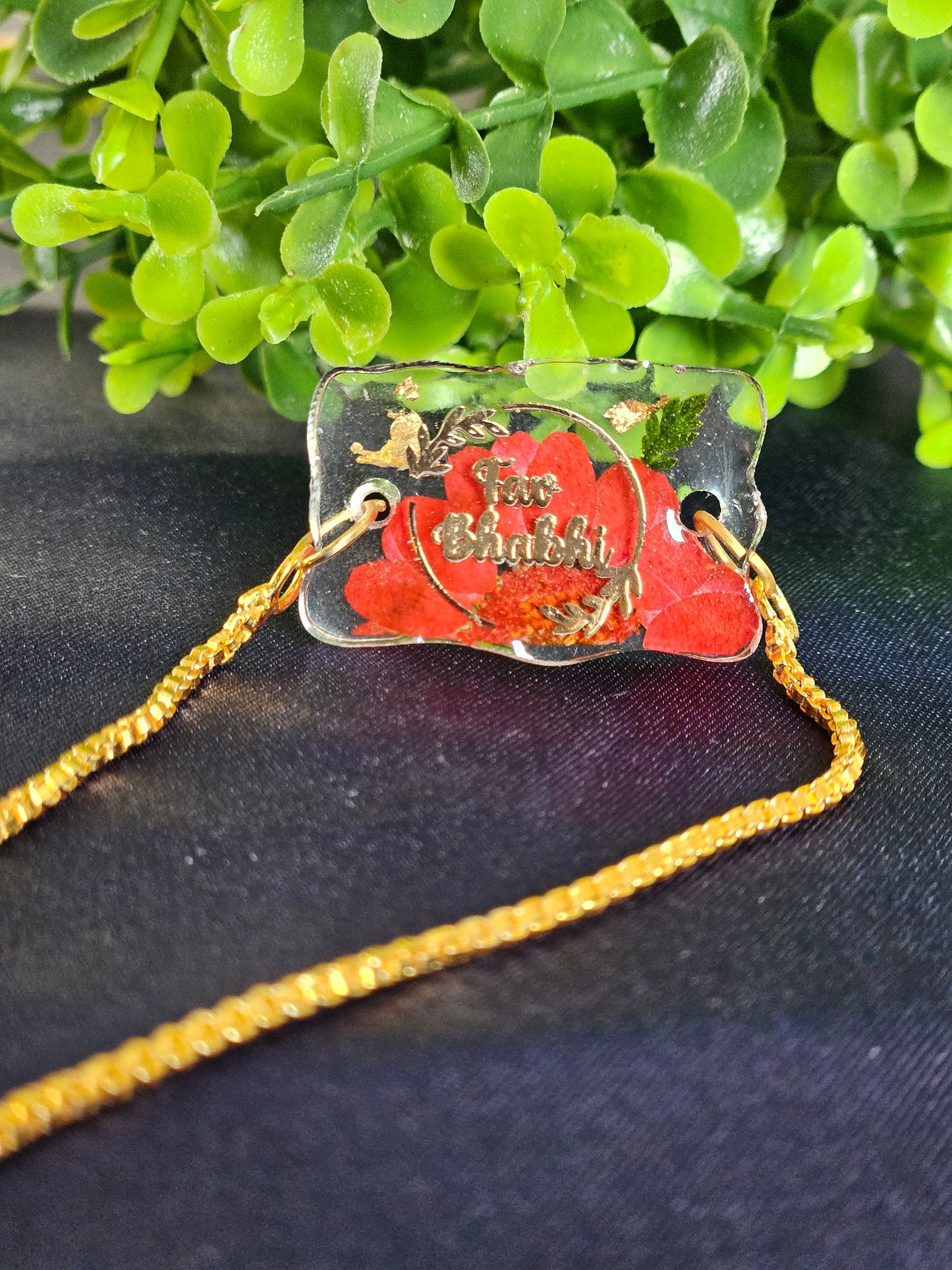 Fav Bhabhi Red Daisy | Rakhi for Sister in law | Elnorah Jewellery