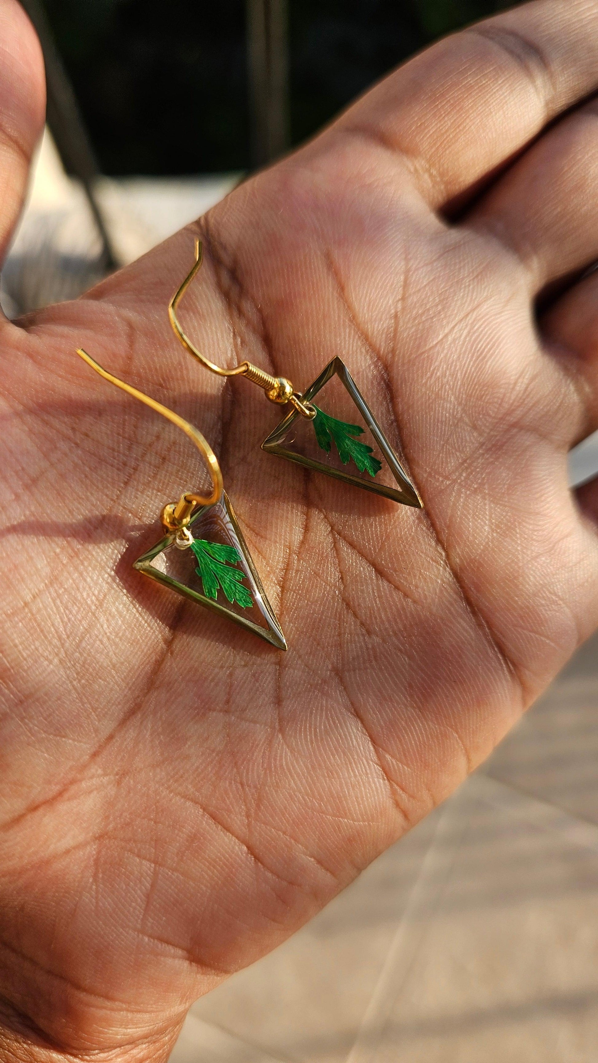 Fern Earrings | Real Flower Jewellery
