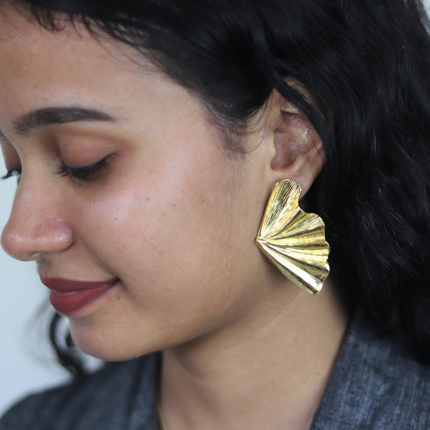 Glided seashell earrings | Waterproof stainless steel earrings for women | Shell earrings