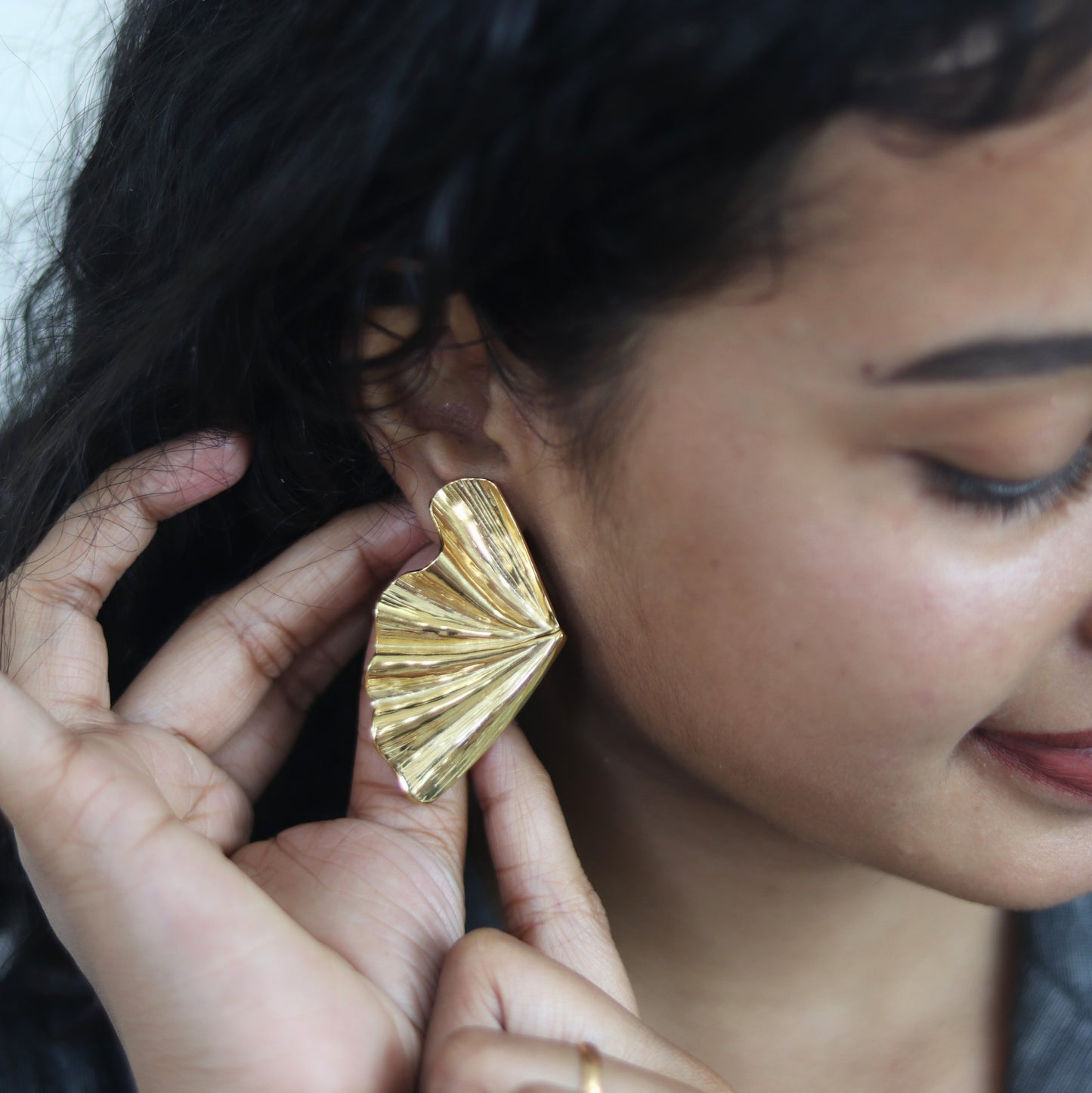 Glided seashell earrings | Waterproof stainless steel earrings for women | Shell earrings