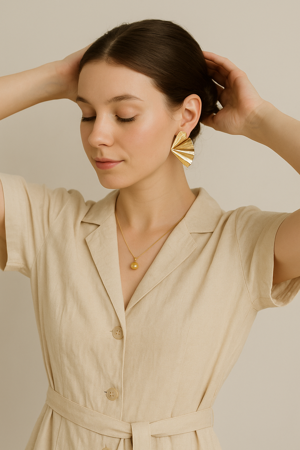 Glided seashell earrings | Waterproof stainless steel earrings for women | Shell earrings