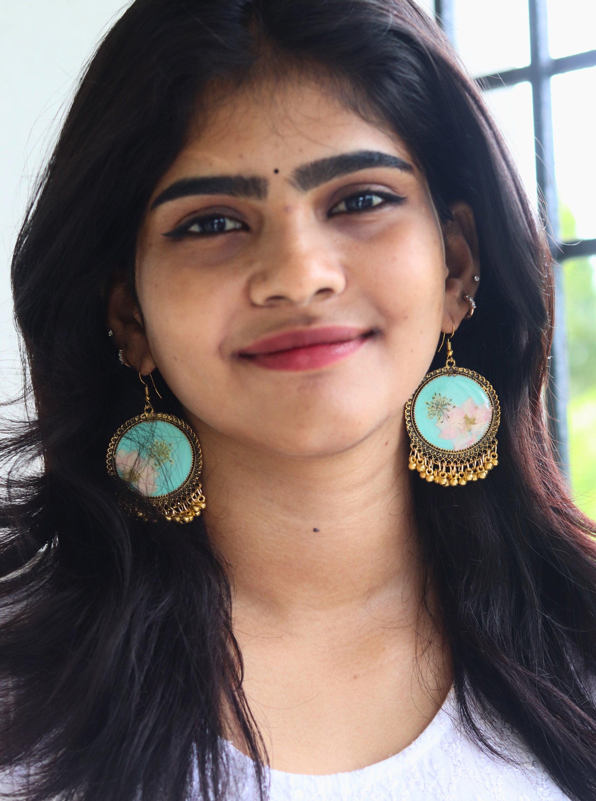 Lily Pond Jhumka | Floral Jhumka | Real Flower Jewellery