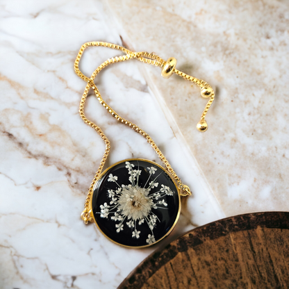 Mystique Petal Fusion Bracelet | Real Flower Jewellery | Elnorah Jewellery