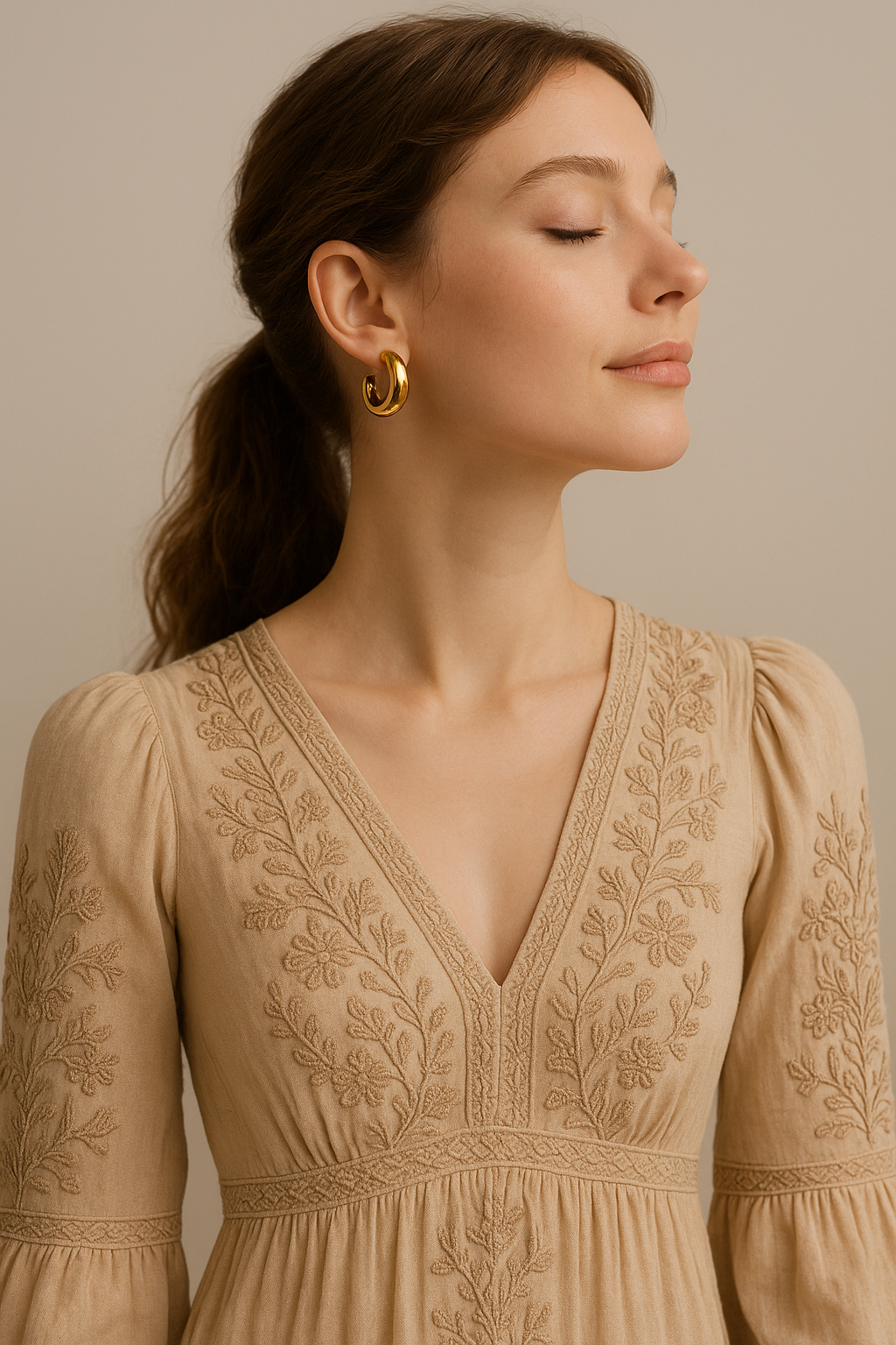 Opulent Arc Hoops | Hoop Earrings for women | Waterproof Jewellery