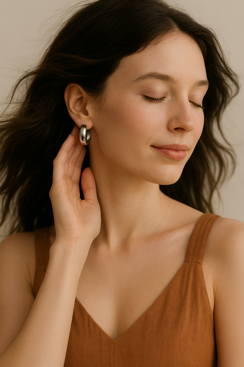 Opulent Arc Hoops | Hoop Earrings for women | Waterproof Jewellery