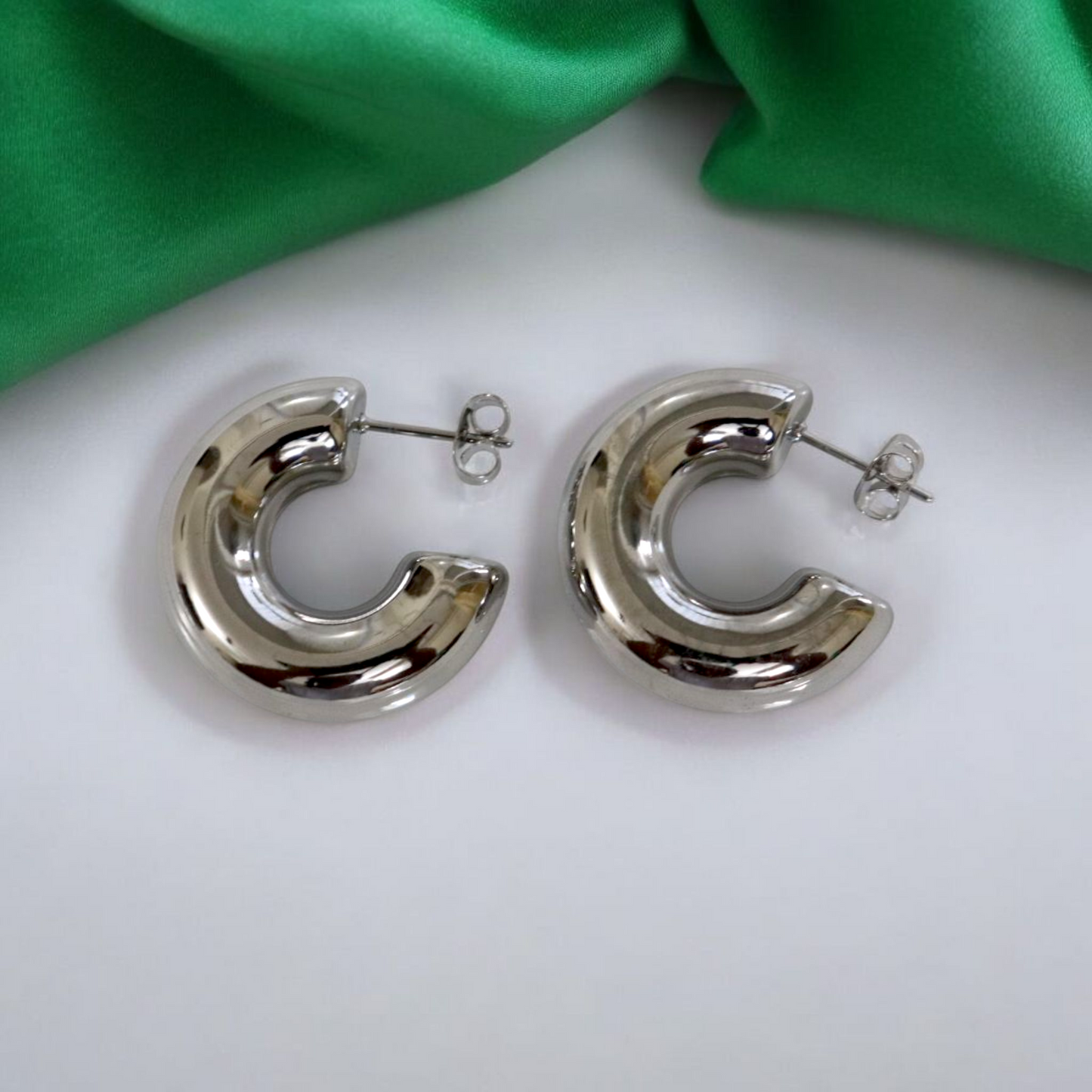 Opulent Arc Hoops | Hoop Earrings for women | Waterproof Jewellery