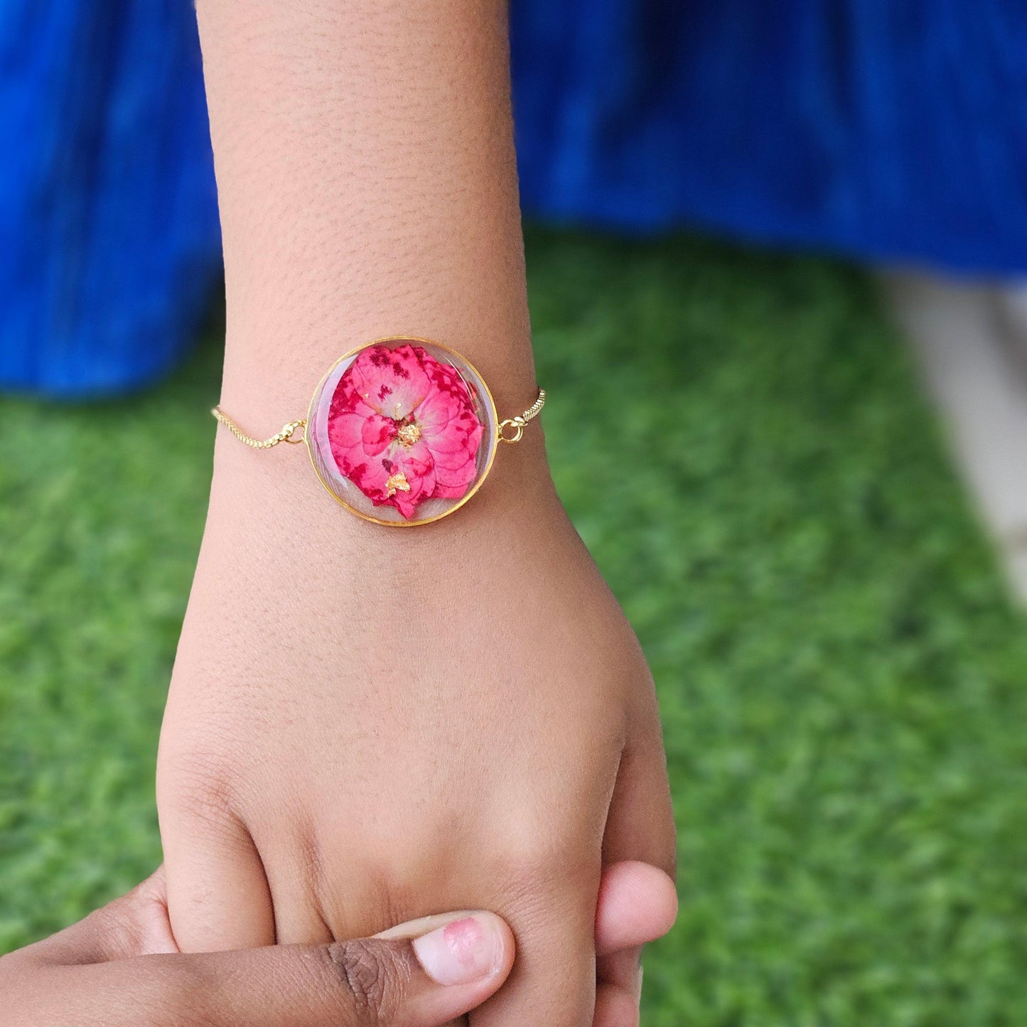 Rose Bracelet | Real Flower Jewellery | Real Rose Bracelet | Elnorah Jewellery