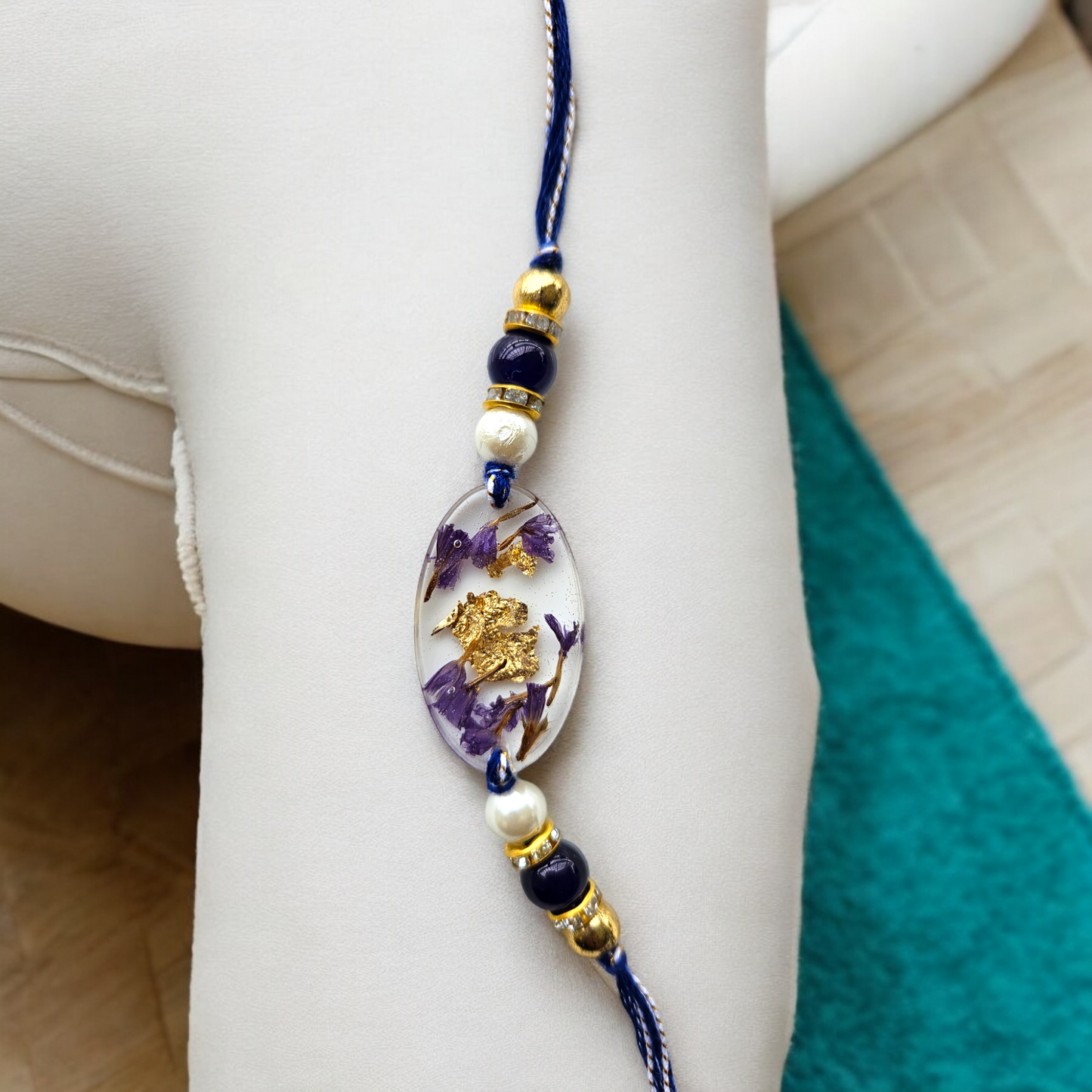 Royal Purple Rakhi Lumba Set