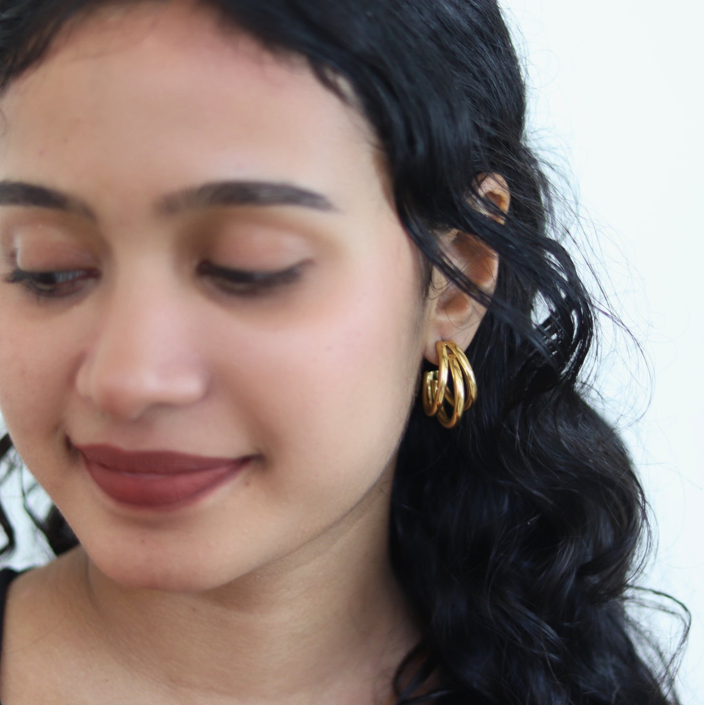 Twilight Twist Hoops | Waterproof fashion hoop earrings for women