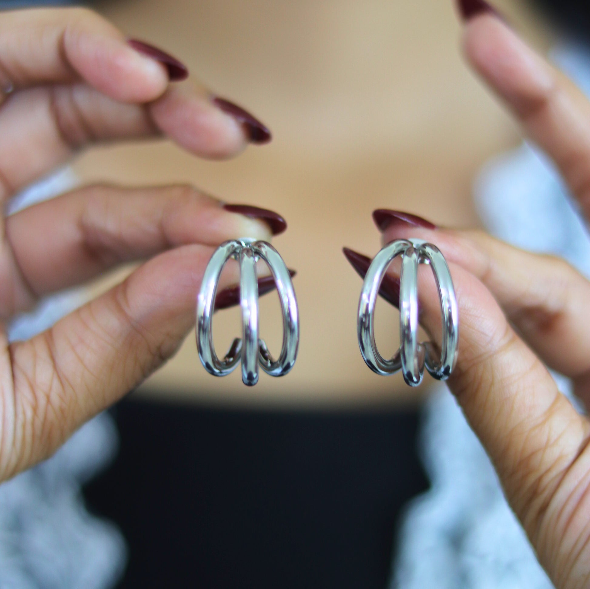 Twilight Twist Hoops | Waterproof fashion hoop earrings for women