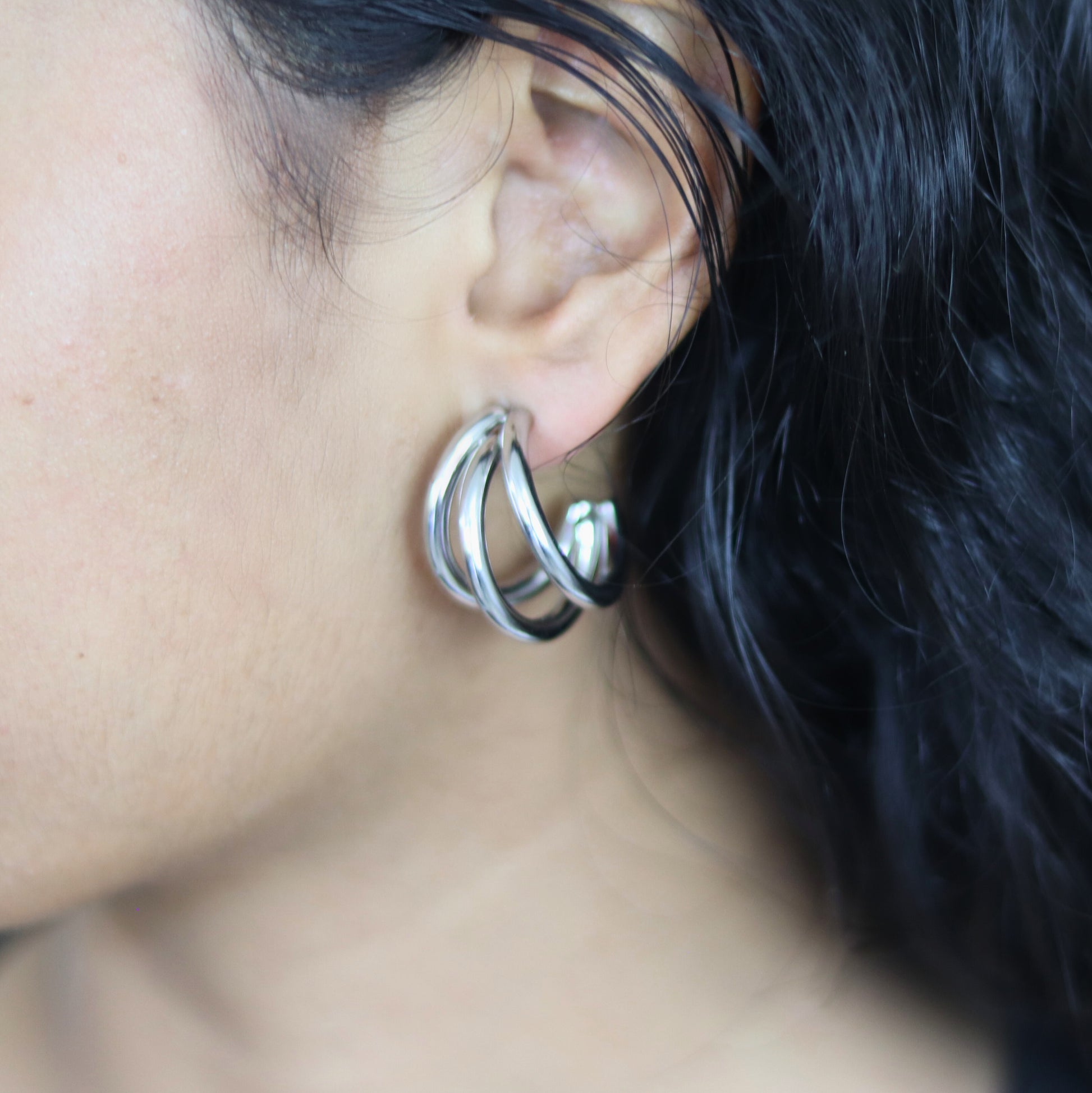 Twilight Twist Hoops | Waterproof fashion hoop earrings for women