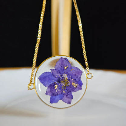 Water Lily Bracelet | Real Flower Jewellery | Water Lily Floral Bracelet | Elnorah Jewellery