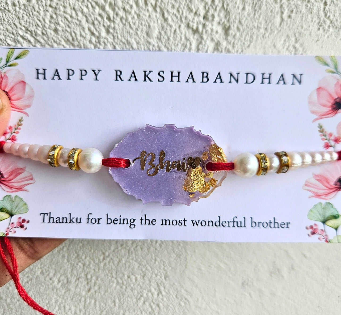 Pastel Lavender Bhai Rakhi