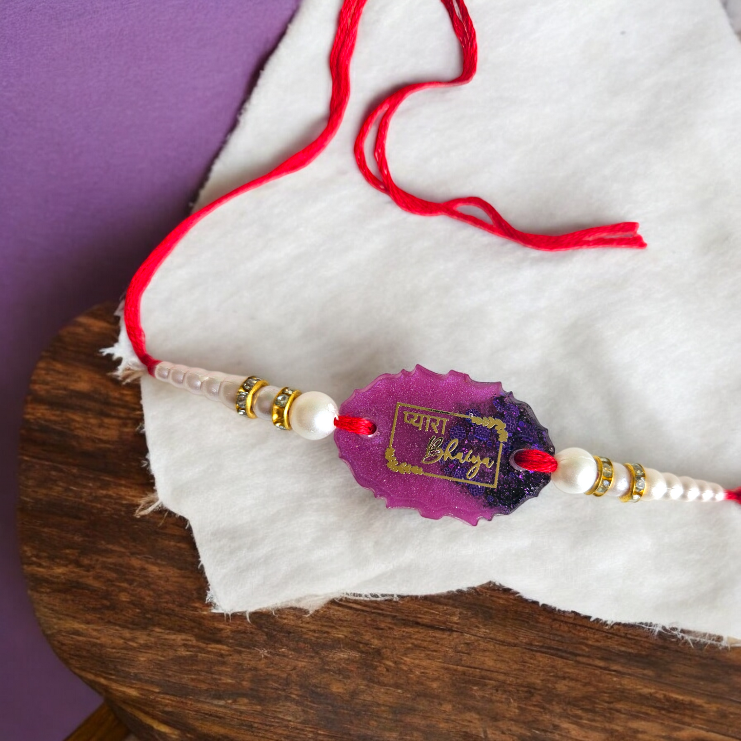 Enchanted Pink & Purple Pyara Bhaiya Rakhi