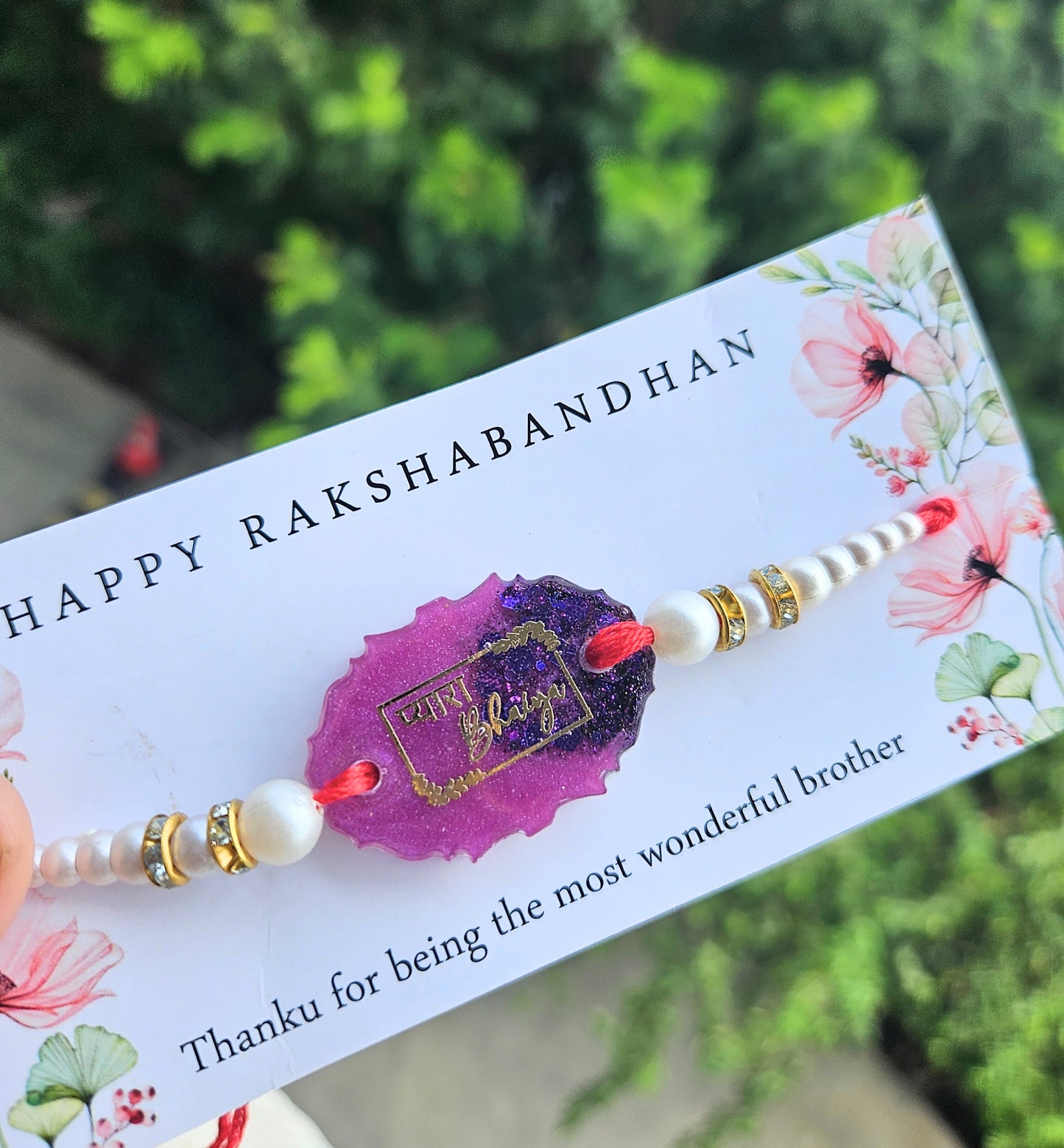 Enchanted Pink & Purple Pyara Bhaiya Rakhi
