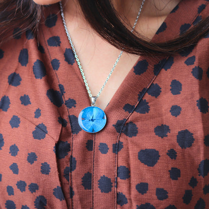 Blue Petal Harmony Necklace