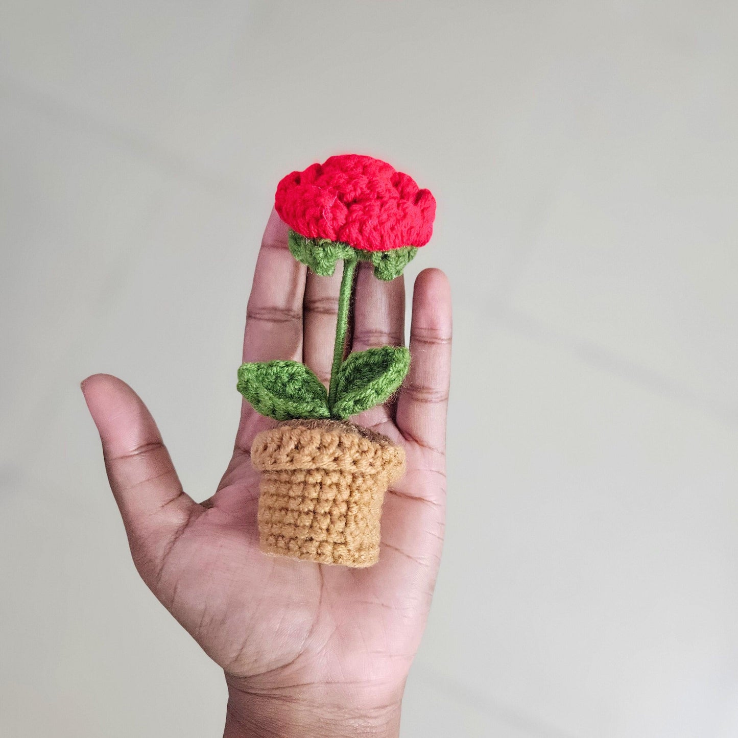 Eternal Rose Crochet Flower Pot | Valentines day gift | Gifts for her