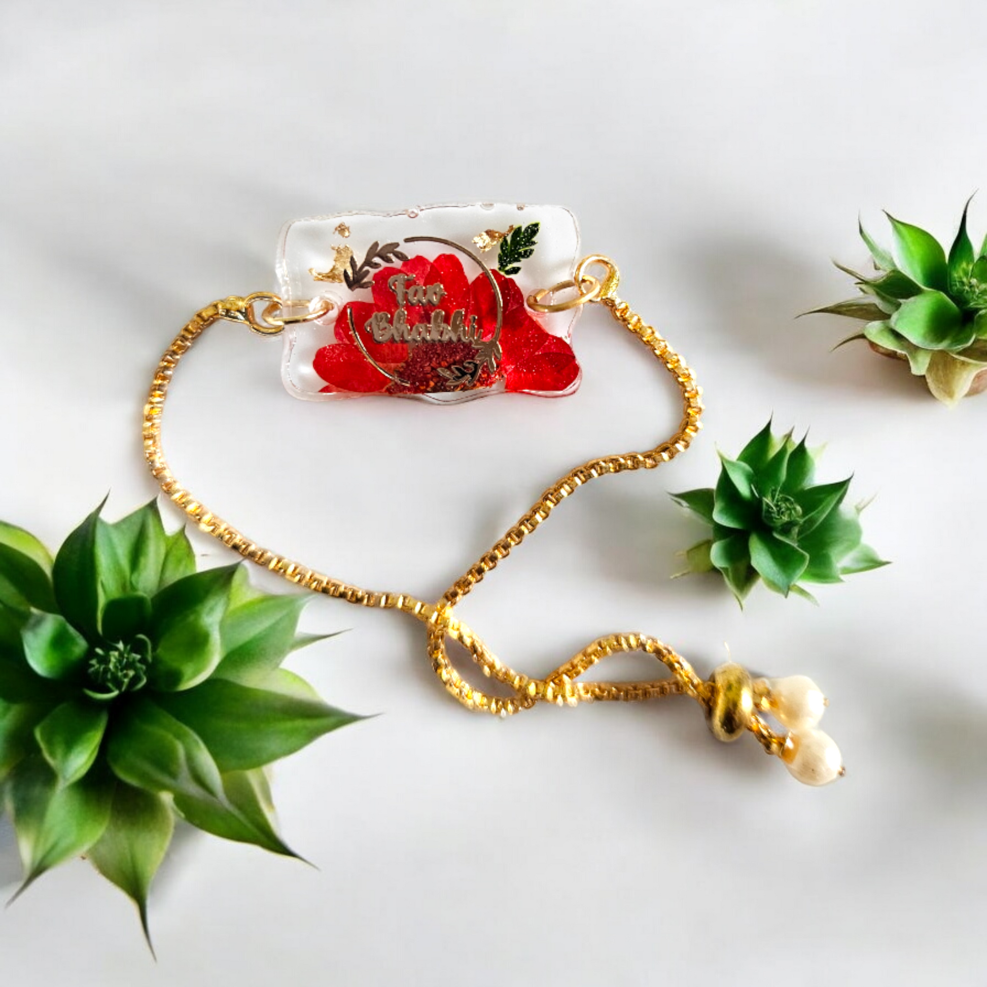 Fav Bhabhi Red Daisy | Rakhi for Sister in law | Elnorah Jewellery