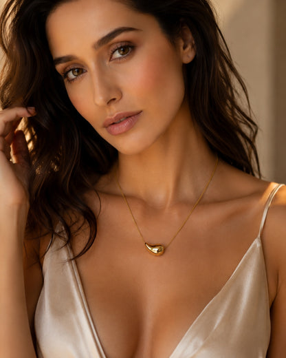 Golden Teardrop Necklace