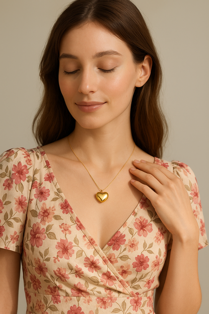 Heart of Gold Necklace | Waterproof stainless steel Necklace for Women