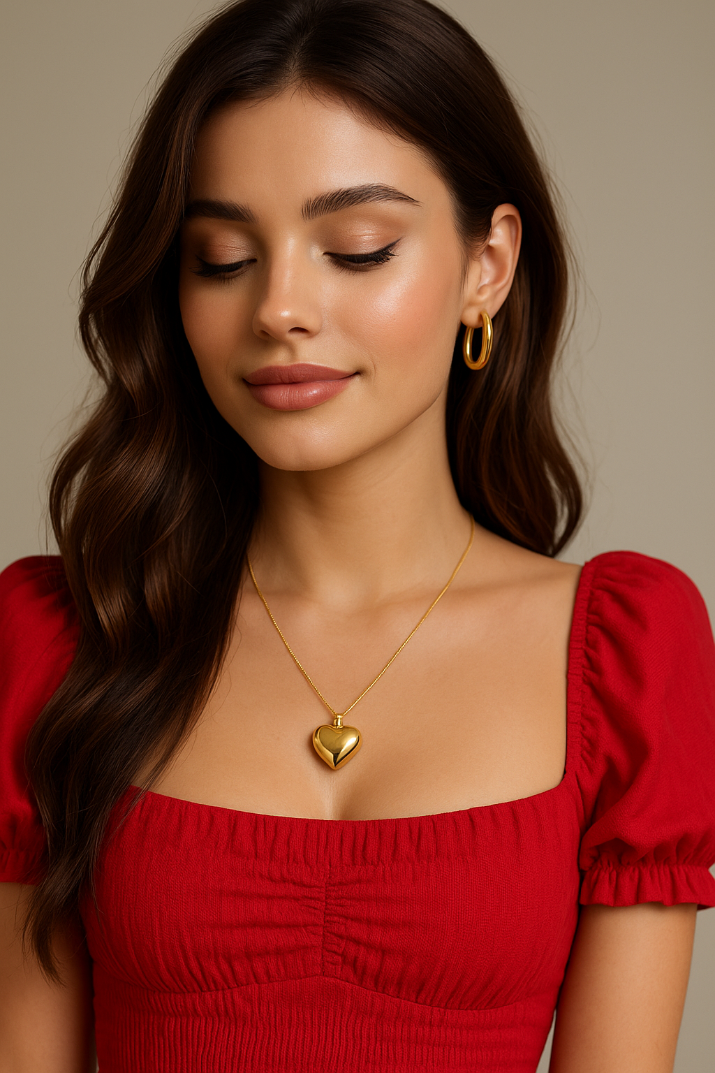 Heart of Gold Necklace | Waterproof stainless steel Necklace for Women