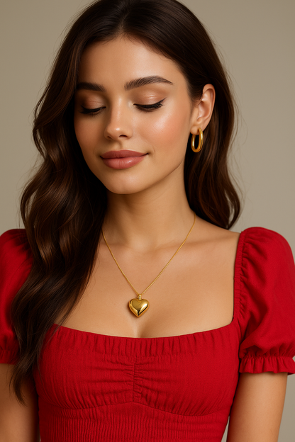 Heart of Gold Necklace | Waterproof stainless steel Necklace for Women