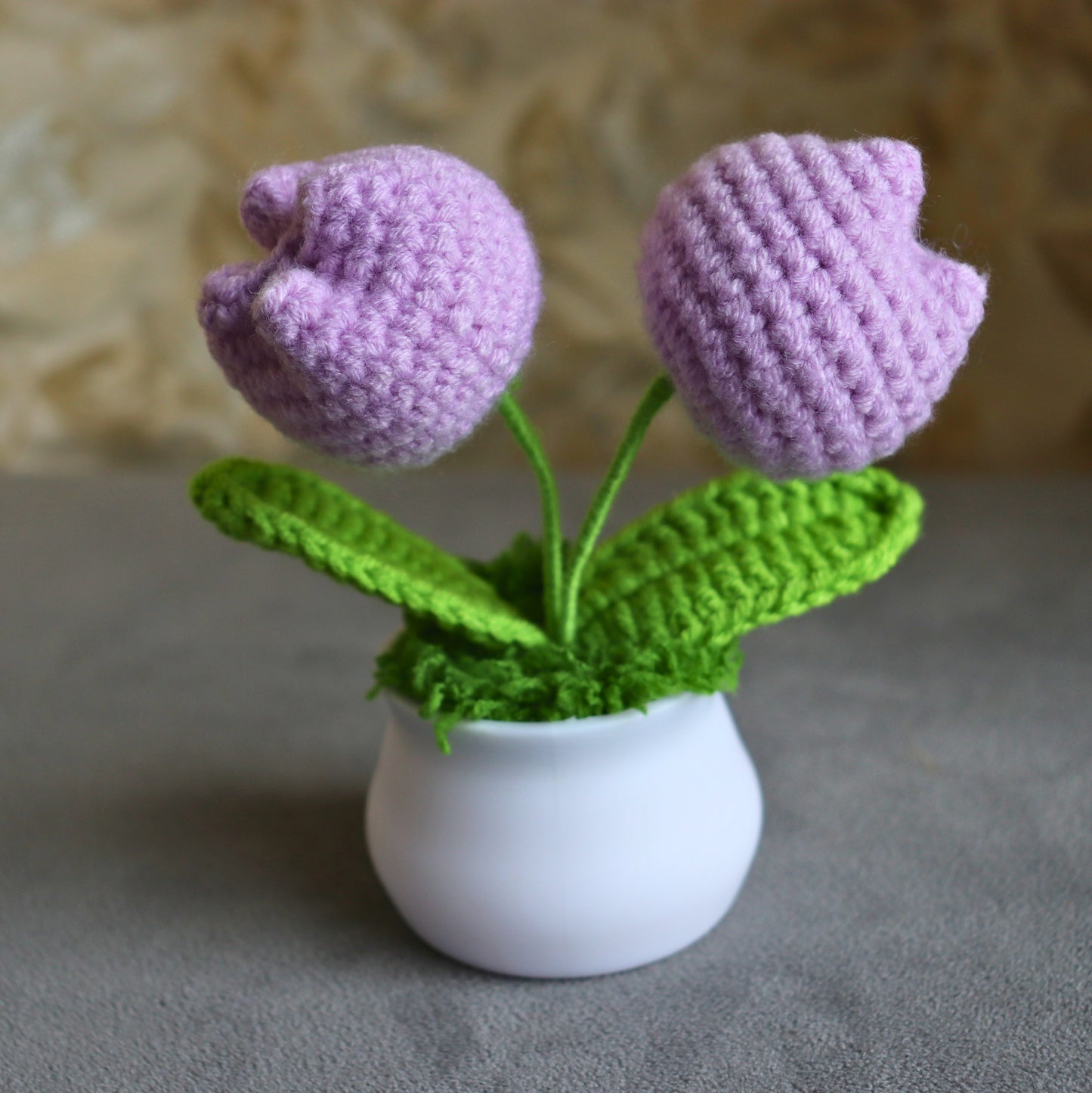 Lavender Elegance Crochet Pot - Purple Lily Decor | Valentines day gift | Gifts | Crochet flower pot