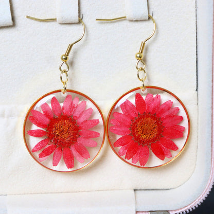 Forever Daisy Love Box | Red daisy necklace earrings bracelet | Valentines day gift hamper