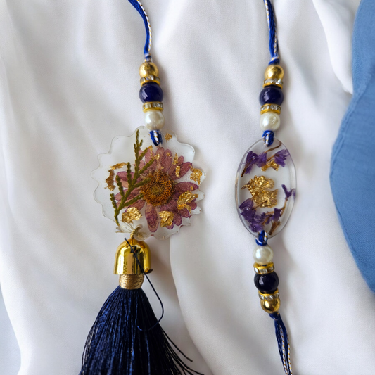 Royal Purple Rakhi Lumba Set