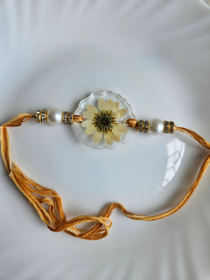 Soft Pink Bloom Rakhi