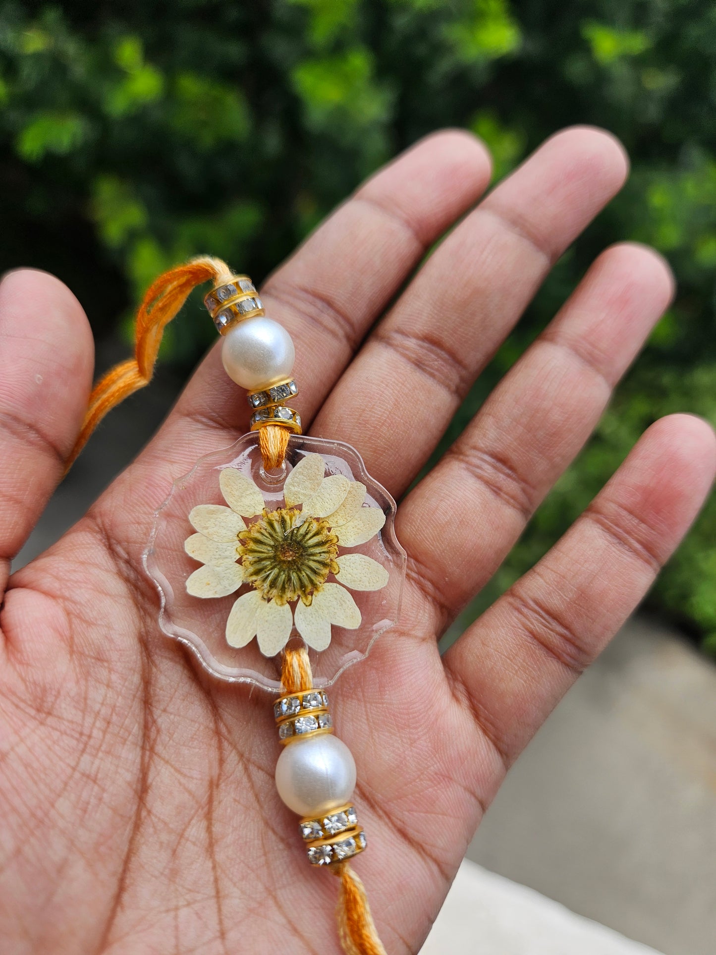Soft Pink Bloom Rakhi
