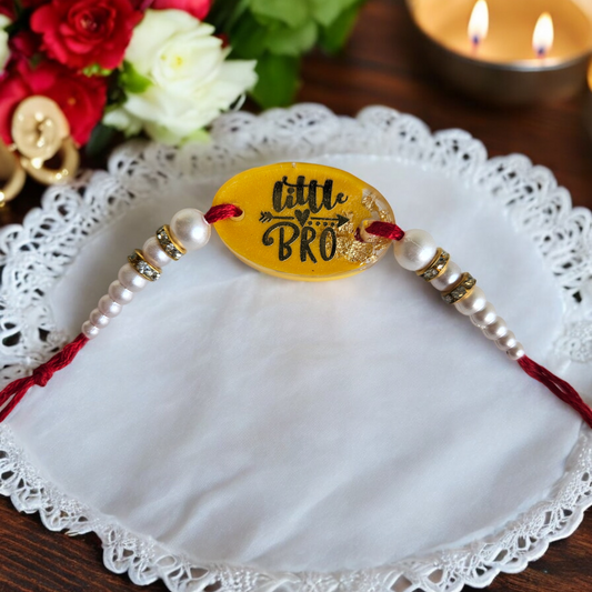 Radiant Yellow Little Bro Rakhi